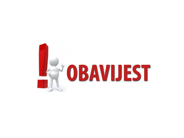 OBAVIJEST - Anesteziološka ambulanta